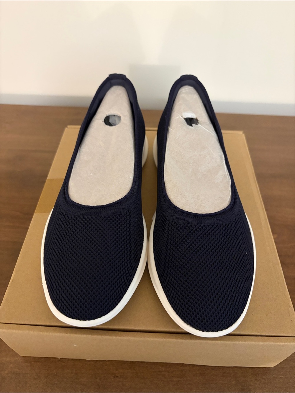 Women's Brand New Without Box Vivaia Navy Slip-On Sneakers